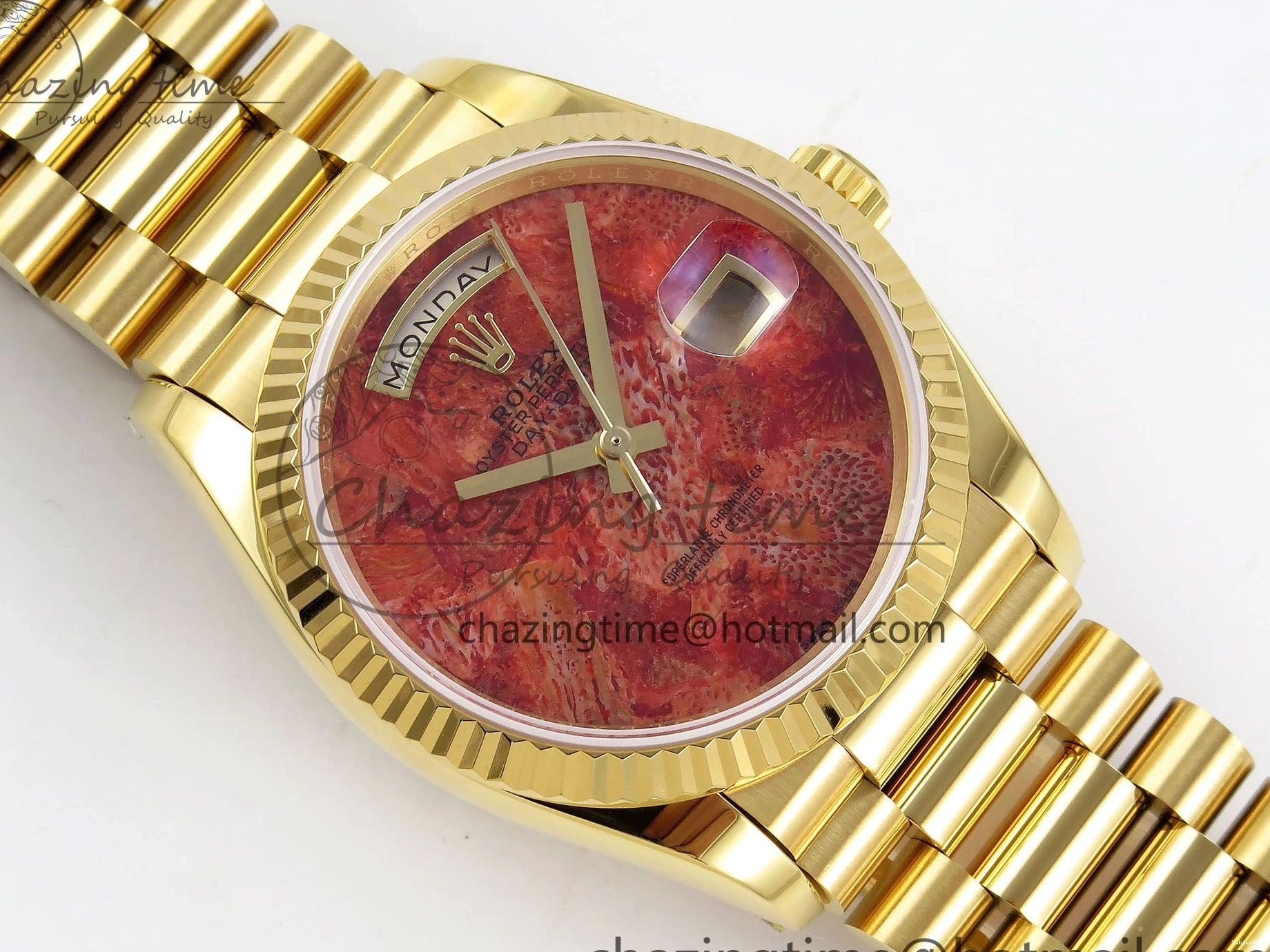 Bracelet RAF Dial Edition YG Best on A2836 Rock Date YG 36 Day 0122